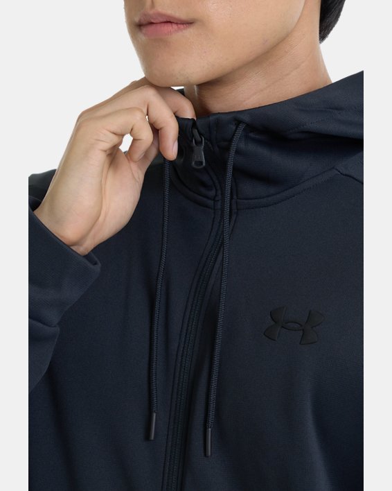 Men's Armour Fleece® Full-Zip Hoodie in Black image number 9